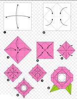 Origami फूल ट्यूटोरियल स्क्रीनशॉट 3