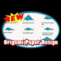 Origami Paper Design Affiche