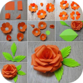 Samouczek z kwiatów papieru origami