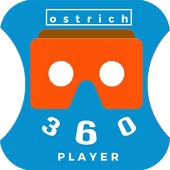 Ostrich 360 VR Player Zeichen