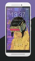 Cyberpunk Wallpapers Hi-Tec Arts Lock Screen پوسٹر