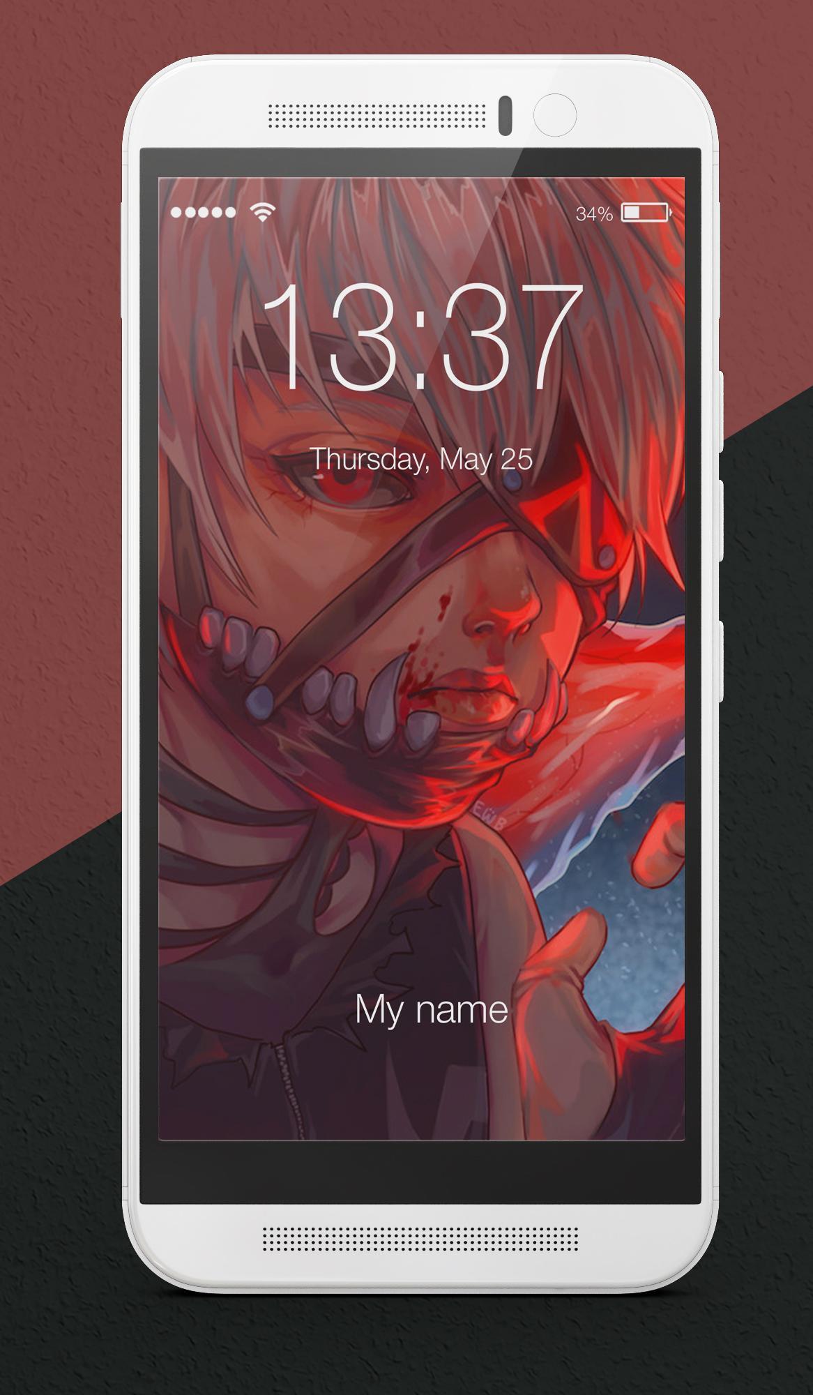 Kaneki Ken Tokyo Ghoul Re Anime Fanart Lock Screen for Android - APK