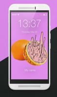 Melting Fruits Lock Screen Affiche