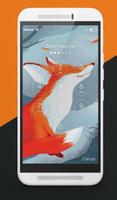 Orange Foxes Lock Screen скриншот 1