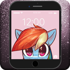 Pony Little Cute Arts Wallpapers Lock Screen ikon