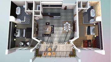 پوستر 2D to 3D FloorPlan Service