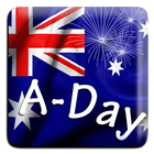 Australia Day Live-Hintergrund Zeichen