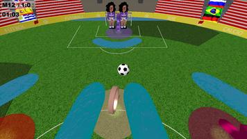 برنامه‌نما فوتبال پیچ و خم 3D عکس از صفحه