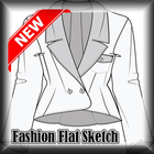 Fashion Flat Sketch 2017 icône