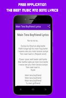 Main Tera Boyfriend Song Lyrics  - Raabta capture d'écran 2