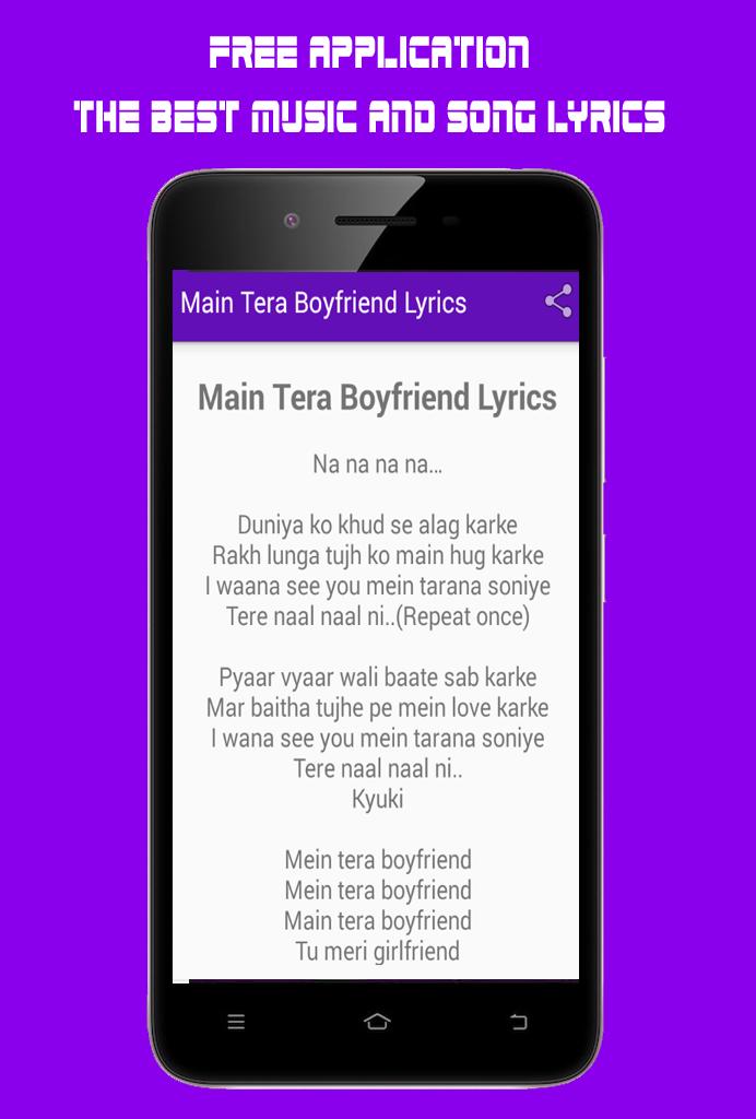 Main Tera Boyfriend Song Lyrics Raabta For Android Apk Download Main Tera Boyfriend Song Lyrics Raabta For Android Apk Download