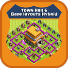 Town Hall 6 Base Layouts Hybrid icône