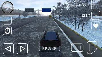 Зимний трафик гонщик скриншот 3