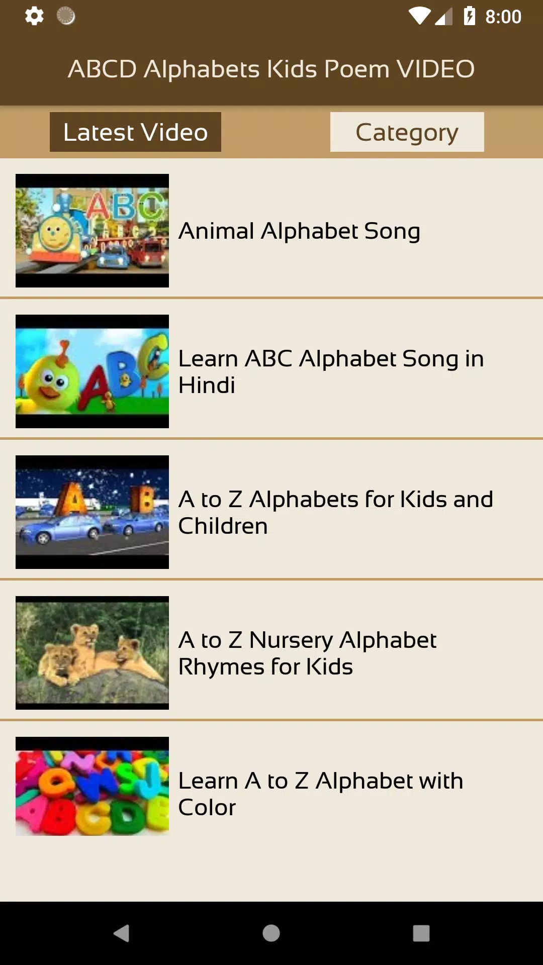 ABCD Alphabets Poem VIDEO APK for Android Download
