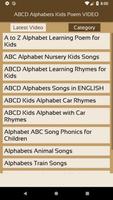 ABCD Alphabets Poem VIDEO capture d'écran 2