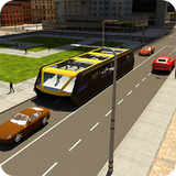 tránsito elevado simulador de bus icono
