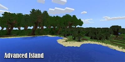 Map Advanced Island Minecraft Affiche
