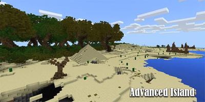 Map Advanced Island Minecraft تصوير الشاشة 1