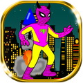 Spider Hero Jetpack Running