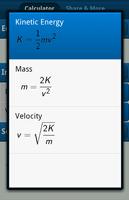 برنامه‌نما Kinetic Energy Calculator عکس از صفحه