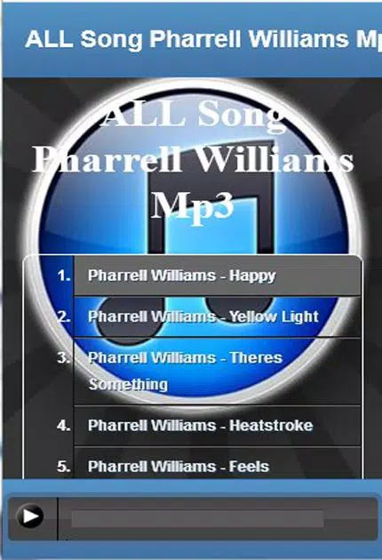 ALL Song Pharrell Williams Mp3 APK pour Android Télécharger