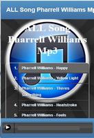 ALL Song Pharrell Williams Mp3 capture d'écran 1