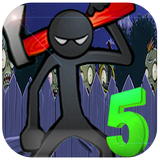 Anger of Stick 5  Zombie Shoot أيقونة
