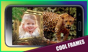photo frame animal da selva imagem de tela 1