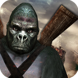 Crazy Ape City Hunter Survival Game: Planet Earth أيقونة