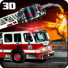 Modern Fire Driver Truck 3D biểu tượng