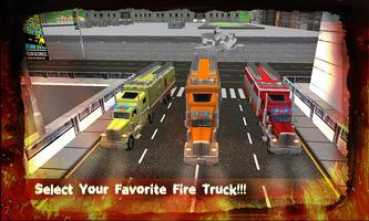 Modern Fire Driver Truck 3D imagem de tela 1