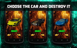 Car Crash Super Sportcar AR الملصق