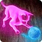 Neon Cat Tom Hologram أيقونة