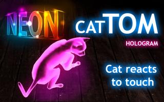 Neon Cat Tom Hologram تصوير الشاشة 1