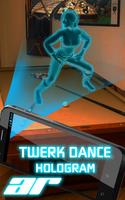 AR Hologram Twerk Dance Girl Poster