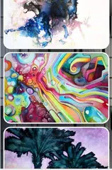 抽象的な水彩画 アプリダウンロード