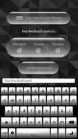 Black & White Keyboard Themes plakat