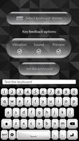 Black & White Keyboard Themes screenshot 3