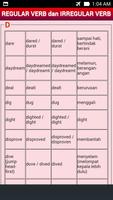 Regular & Irregular Verbs capture d'écran 1