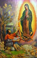 La Virgen de Guadalupe y Juan Diego Poster