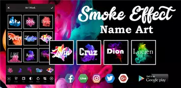 Smoke Effect Name Art