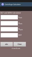 Centrifuge Calculator capture d'écran 1