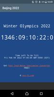 2022 Winter Olympics Countdown ポスター