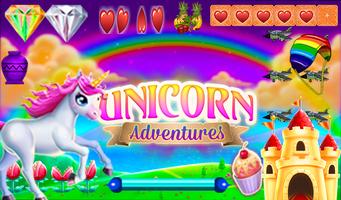 Unicorn running Affiche