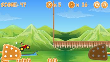 Adventure bean Car rush پوسٹر