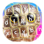 Cute Owl Keyboard Design آئیکن