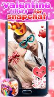 Valentine Filters for Snapchat постер