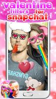 Valentine Filters for Snapchat Ekran Görüntüsü 1