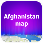 Afghanistan map travel icône