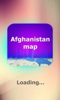 Afghanistan map travel Affiche